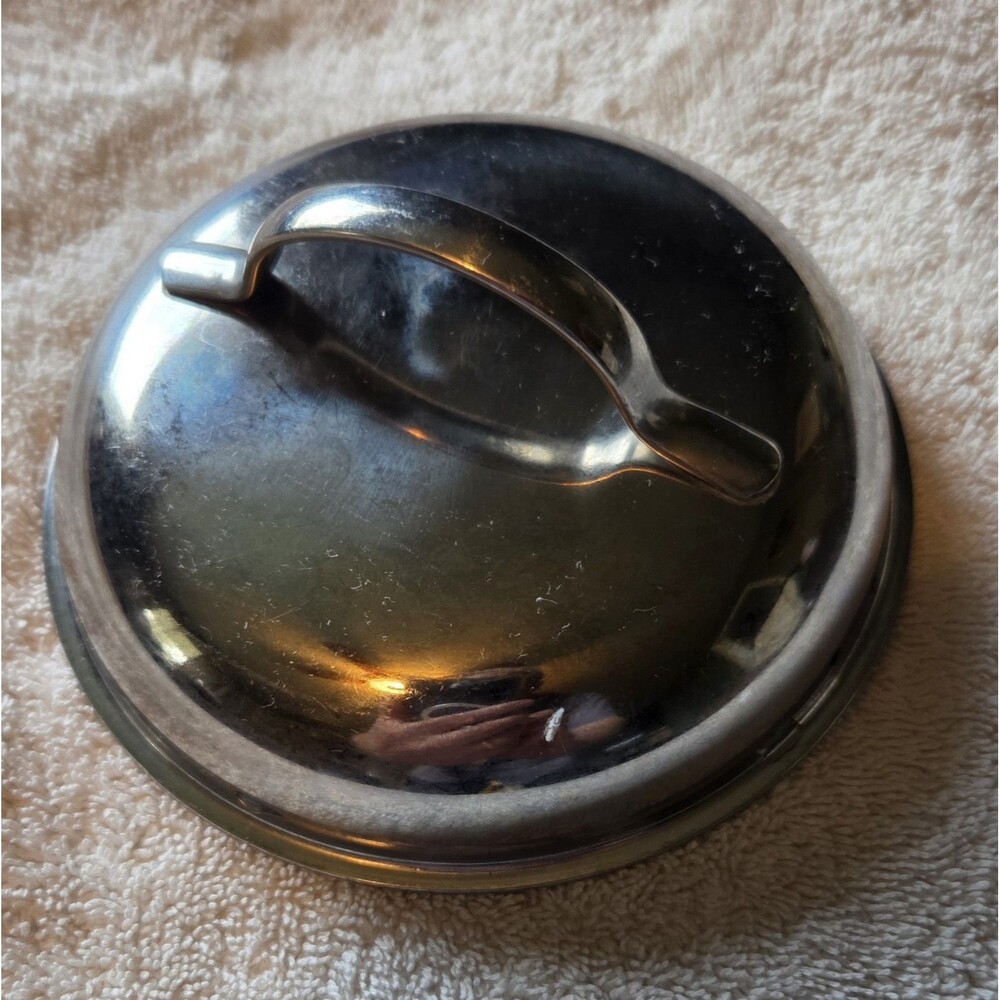 Universal Unbranded 5 5/8 in Stainless Steel Replacement Pot Lid Domed Vented